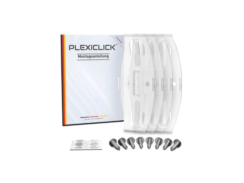 Držák SPZ Plexiclick V1 Transparent