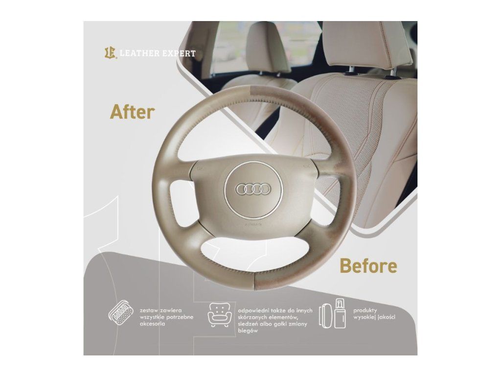 Sada na renovaci koženého volantu